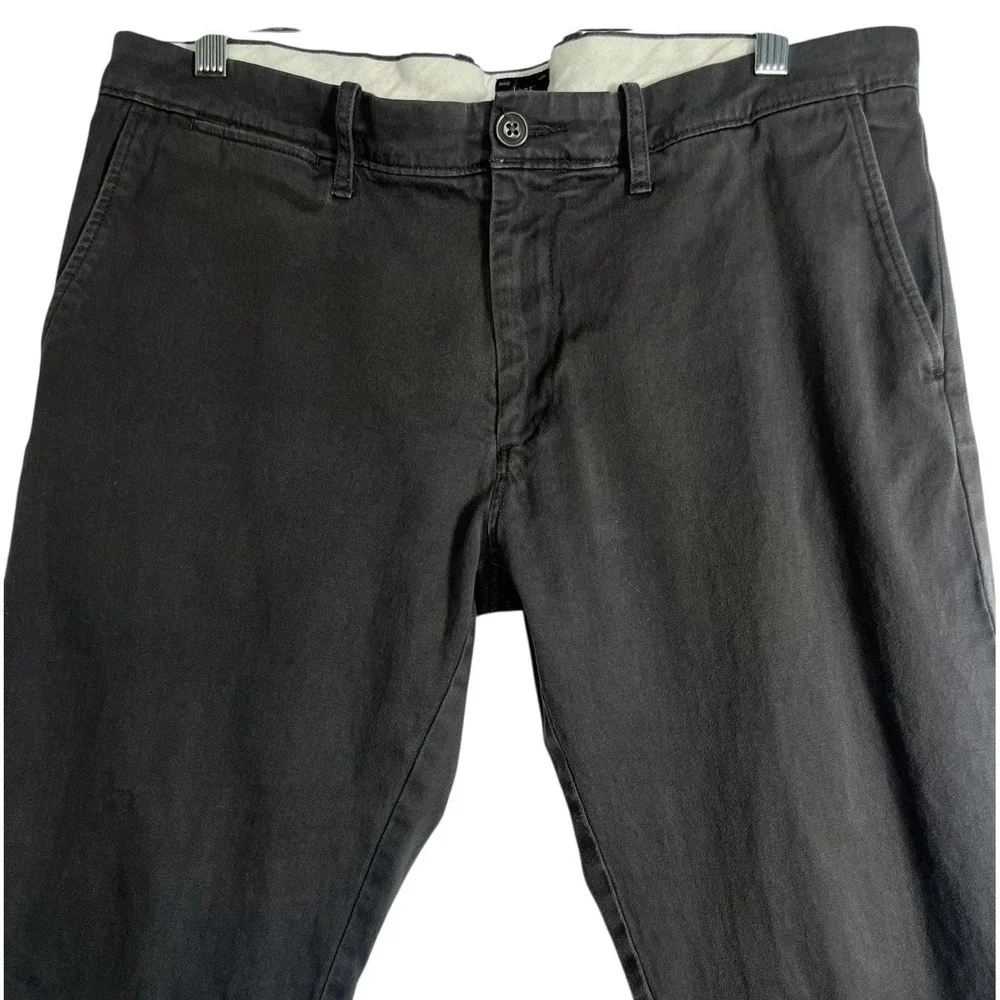 J. Crew 33x32 Men's Pants 484 Slim Fit Stretch Chinos Dk Gray‎ Onyx